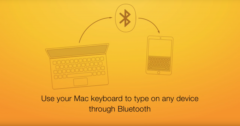 Use Your Mac Keyboad to type on any device through Bluetooth